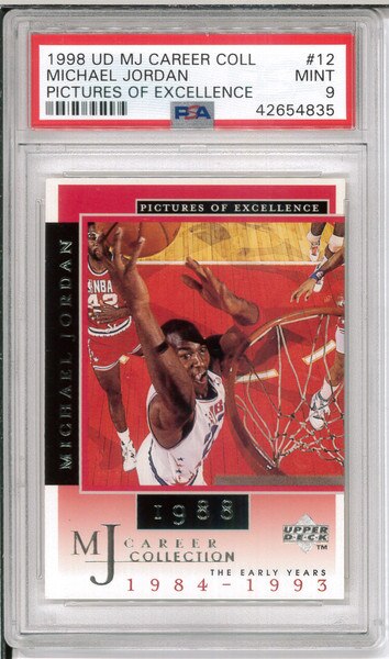 Michael Jordan 1998 Upper Deck MJ Career CollectionCard#12 PSA 9 