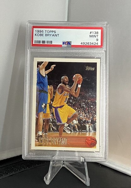 PSA9】 はめ込ん 1996 Topps Kobe Bryant #138